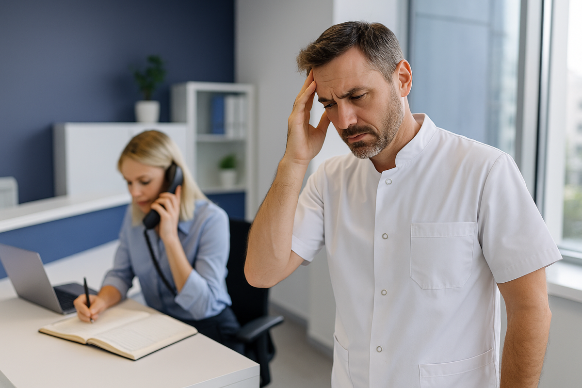 AI automation software dashboard for Irish dental clinic