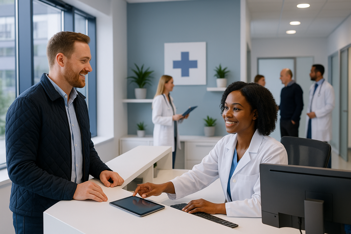 AI automation dashboard in use at Irish medical clinic