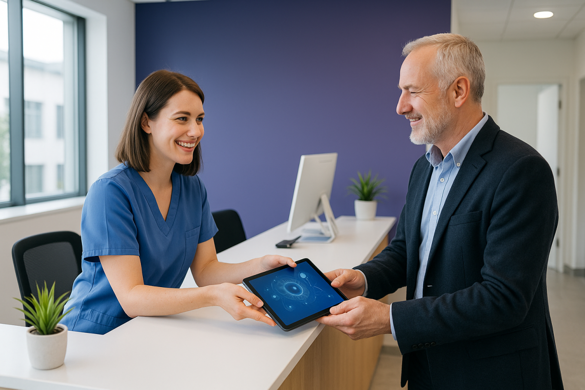 AI automation dashboard for Irish medical practice