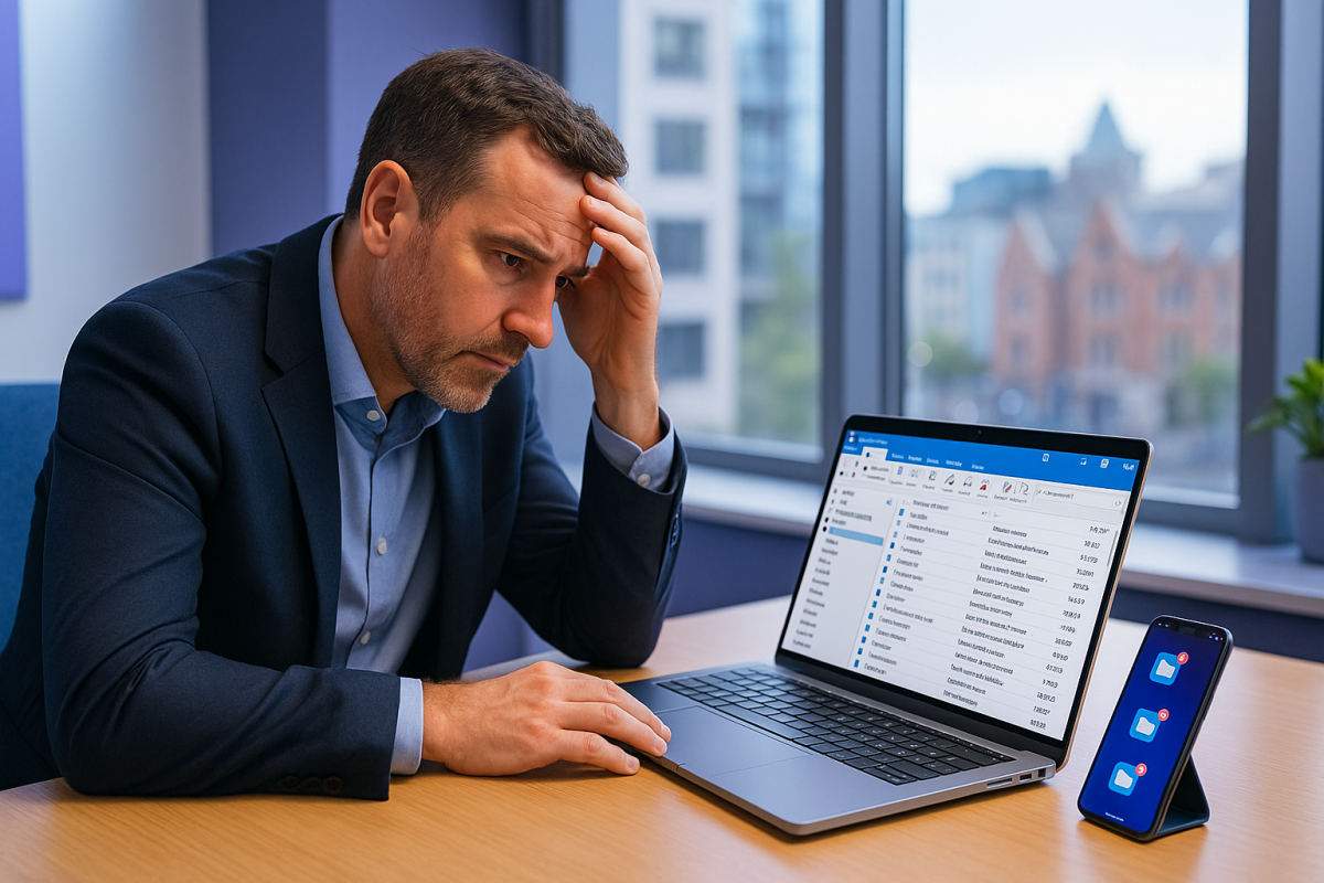 AI inbox automation Ireland in Microsoft 365 Outlook with colour-coded triage